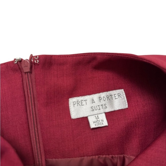 Pret A Porter Suit Sleeveless Pencil Back Midi Dress Size 14 - Picture 11 of 17